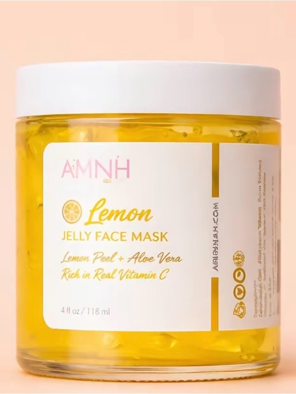 AMNH Lemon Jelly Face Mask – Bright Yellow Hydrating Treatment